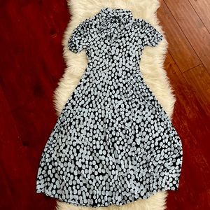 Blended Polka Dot Dress - Baby Blue